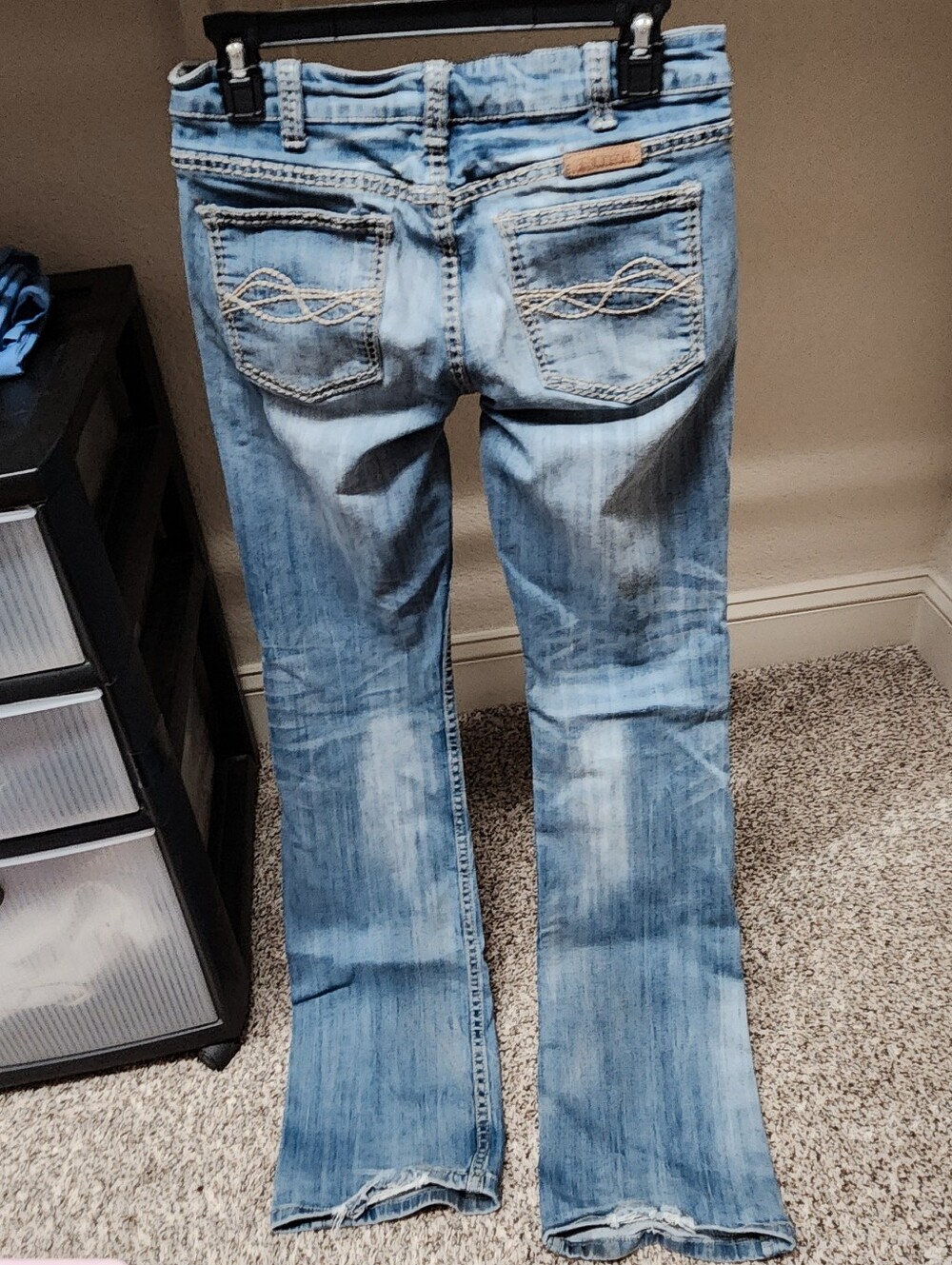Cowgirl Tuff Light Blue Flare Jeans - Picture 4 of 10